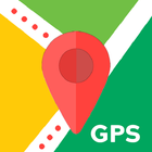 Cartes GPS, trafic, navigation icône