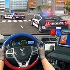 jeu de conduite voiture police icône