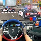 3D محاكاة قيادة سيارة الشرطة أيقونة
