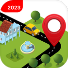 ملاحة GPS: مخطط الطريق أيقونة