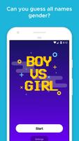 Guess gender by name game - Boy or girl Affiche
