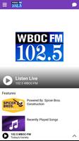 WBOC 102.5 FM الملصق