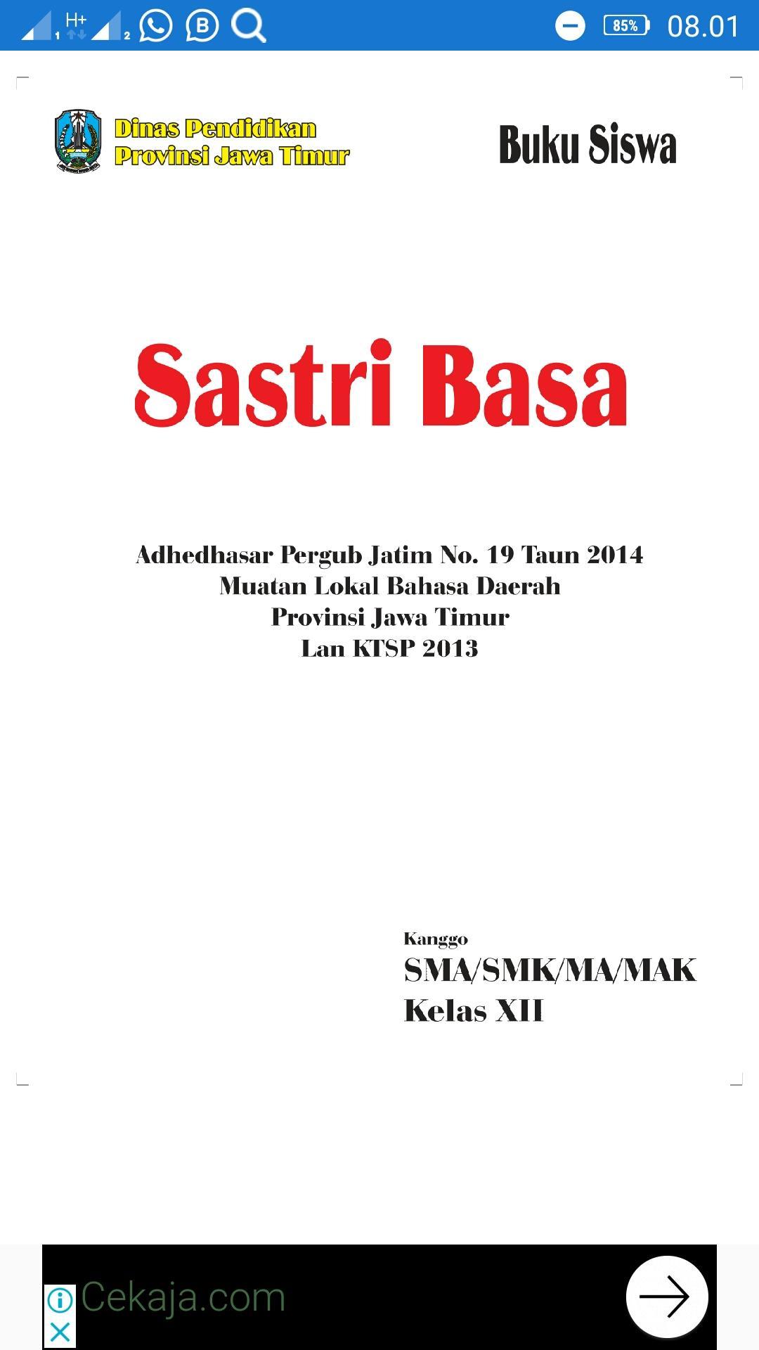 Buku Pegangan Guru Bahasa Jawa Sastri Basa Ilmu Link