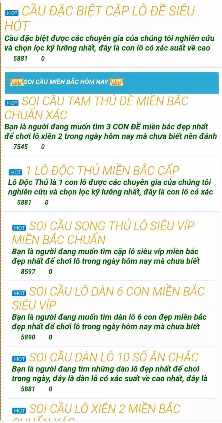 Top 10 Độc thủ lô đẹp nhất hôm nay Chắc chắn quyến rũ bạn