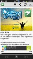 Clube Gospel MP3 capture d'écran 1
