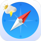 Smart compass app: weather forecast, GPS location icône