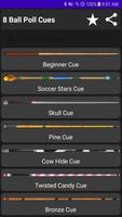 8 Ball Pool Cues - Images plakat