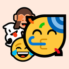 Flat Emojis Stickers - WA icône