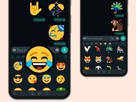 Flat Emojis Stickers - WA capture d'écran 1
