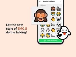 Flat Emojis Stickers - WA capture d'écran 2
