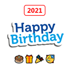 Happy Birthday Stickers icône