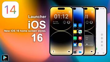 برنامه‌نما iPhone 14 Launcher iOS 16 2023 عکس از صفحه