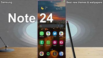Samsung Launcher Note 24 Theme poster