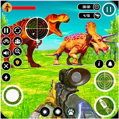 Скачать jurassic dinosaur hunter game APK