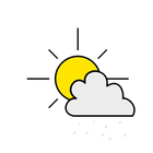 Weather Precipitation forecast 아이콘