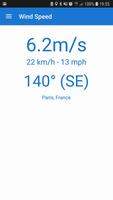 Wind speed and direction पोस्टर