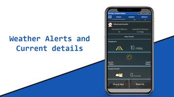 Real-time Weather Alerts and F capture d'écran 1