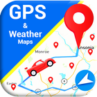 карта россии, GPS навигатор; прогноз погоды иконка