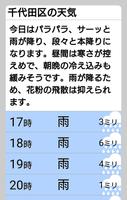 天気と天気予報アプリ　らくらくウェザーニュース　 capture d'écran 1