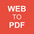 Convert web to PDF - Webpage to PDF Converter icône