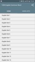 1200 English Common Words Cartaz