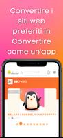 Poster Sito Web in app: conversione
