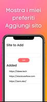 2 Schermata Sito Web in app: conversione