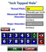 Tapped Hole Thread Percentage Calculator capture d'écran 1