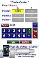 برنامه‌نما Circle Center 3 Points Calculator عکس از صفحه