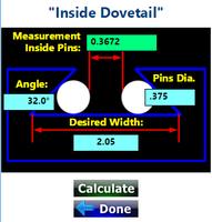 Dovetail Measuring Calculator imagem de tela 2