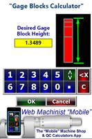 Gage Blocks Calculator captura de pantalla 1