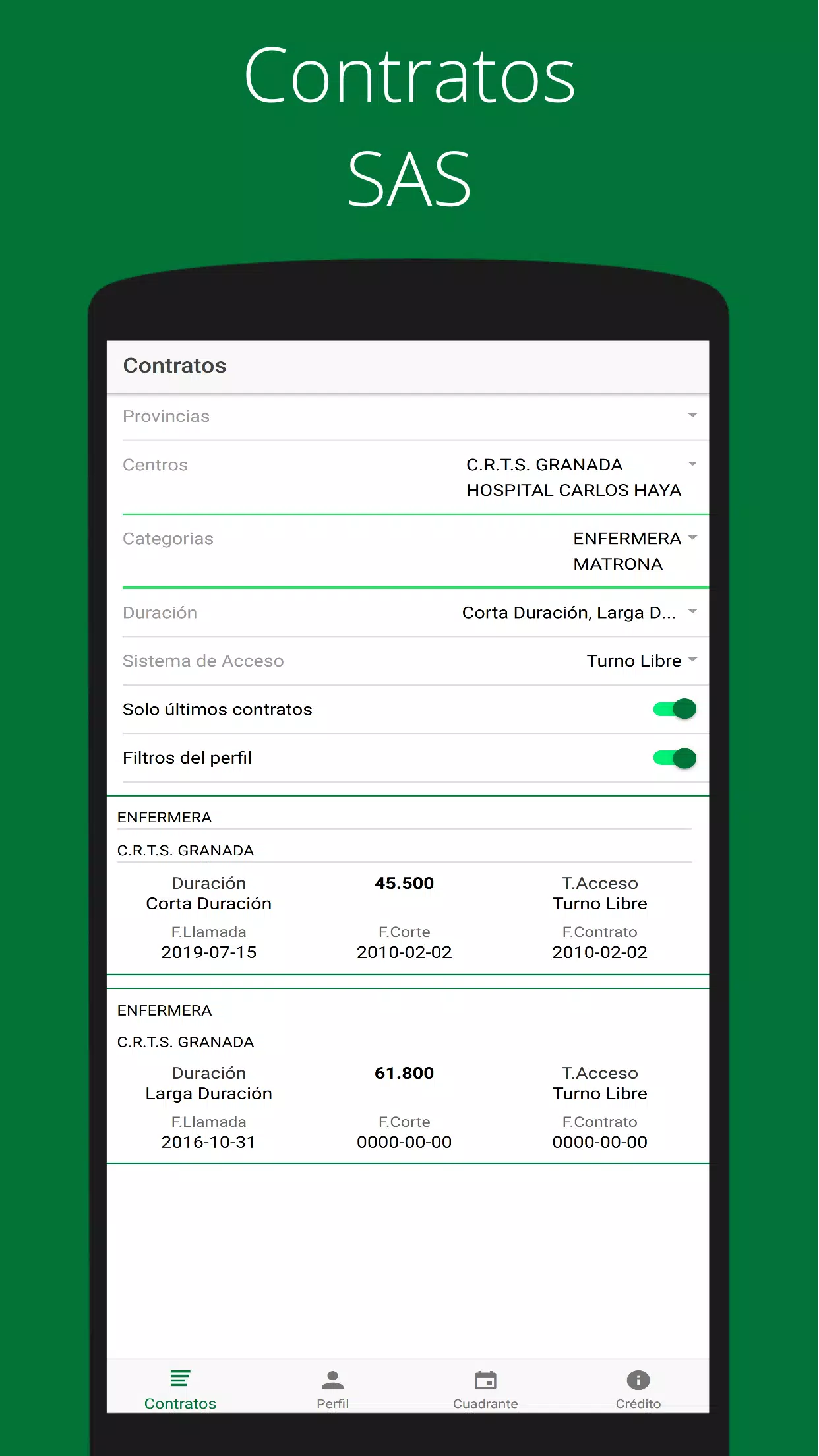 Bolsa Contratos SAS for Android - APK Download