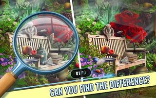 Find The Difference - Garden poster