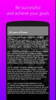 50 Laws of Power: Rules of Life & Business Success capture d'écran 2