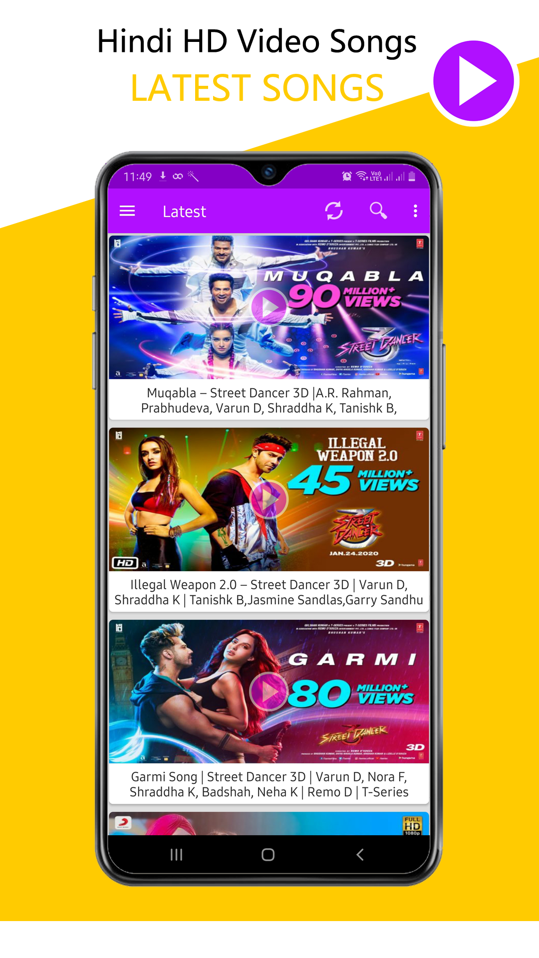 Hindi HD Video Songs APK 9.6 for Android – Download Hindi HD Video Songs  XAPK (APK Bundle) Latest Version from APKFab.com