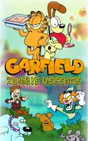 Garfield Défense Zombie Affiche