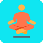 Yoga poses fitness training-icoon