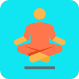 Yoga poses fitness training-icoon