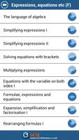 GCSE Maths Algebra Revision LE اسکرین شاٹ 1