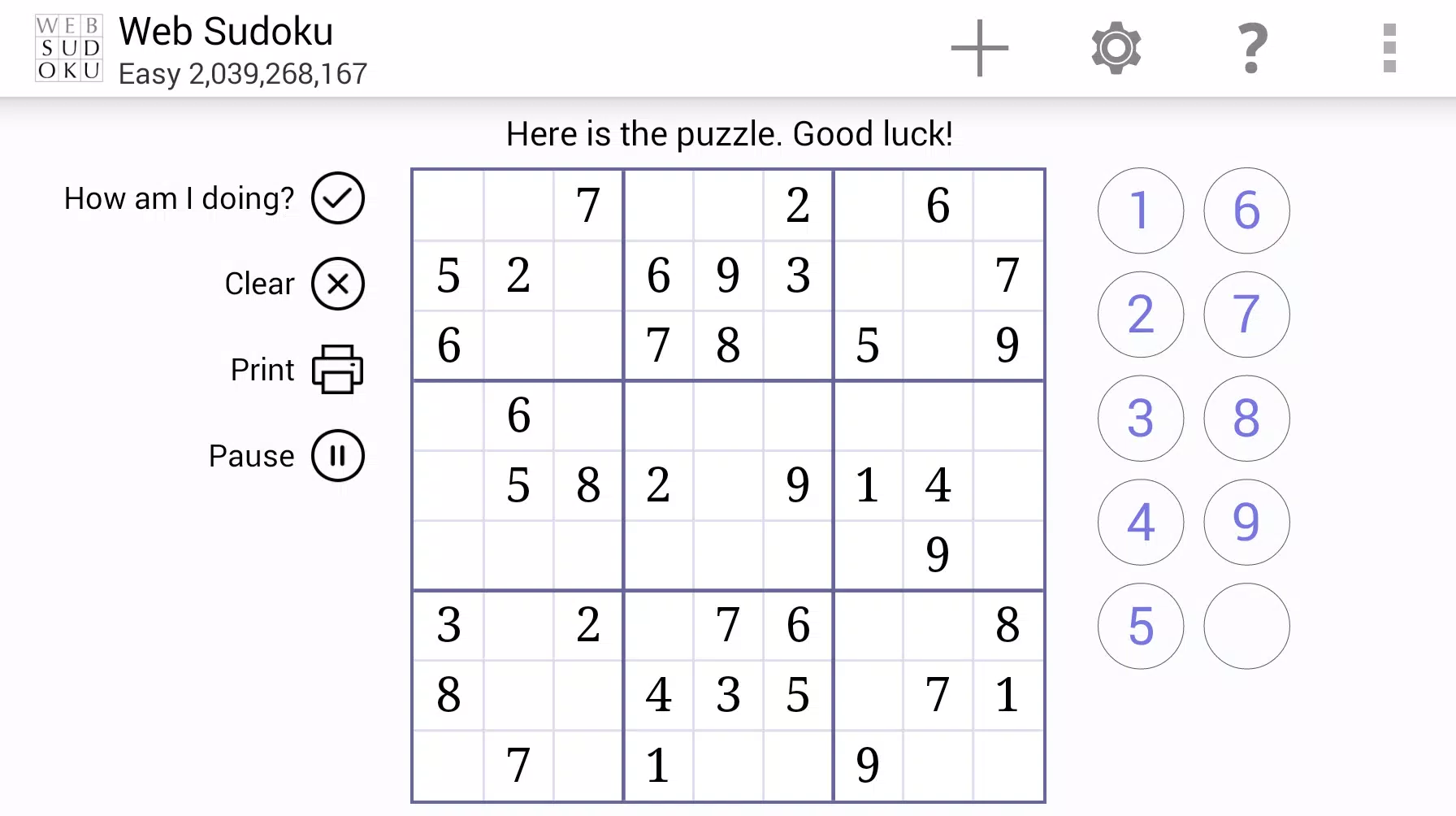 Web Sudoku APK für Android herunterladen