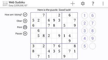 Web Sudoku Affiche