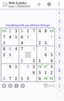 Web Sudoku capture d'écran 2