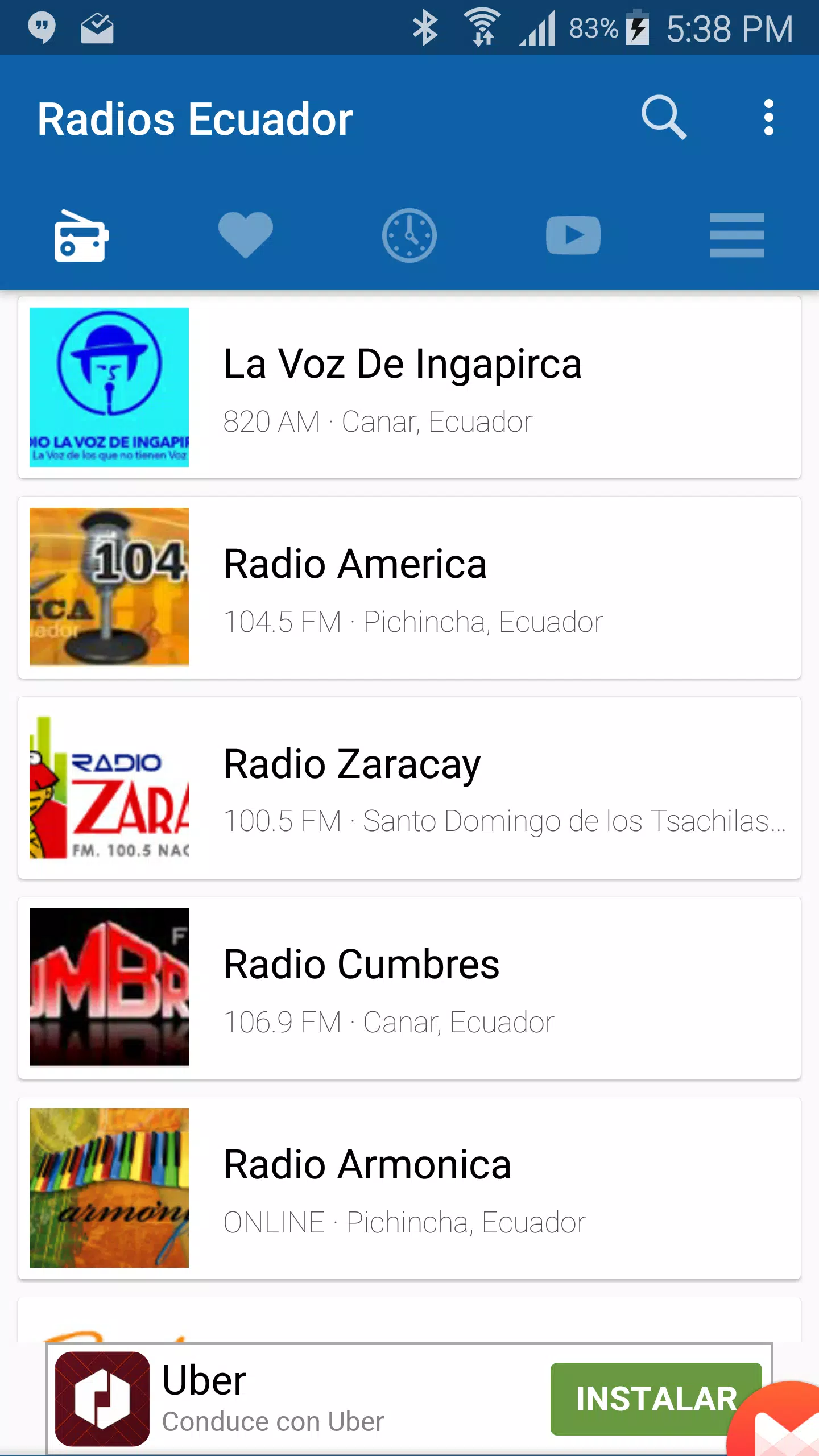 Descarga de APK de Radios Ecuador para Android