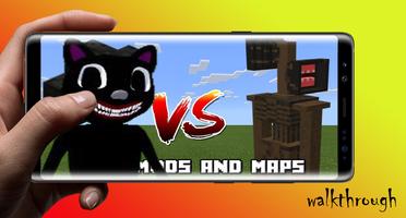 Cartoon Cat & Siren Head Mods tips Affiche