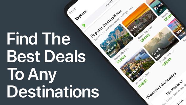 Wego Flights, Hotels, Travel Deals Booking App screenshot 1