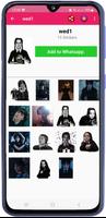 Wednesday Addams Stickers تصوير الشاشة 1