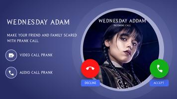 Wednesday Addams – Fake Call ポスター