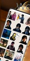 Wednesday Addams Sticker WA Poster