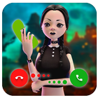 Wednesday Addams Fake call أيقونة