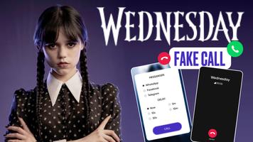 Wednesday Addams Fake Call Plakat